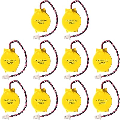 EEMB 10x CR2016 3V Battery Wire Leads SHR Connector for IBM Lenovo ThinkPad X1