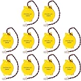EEMB 10PACK 3V CR2016 CMOS Batteries with Wire Leads and SHR Connector Computer Replacement Battery for IBM Lenovo ThinkPad X