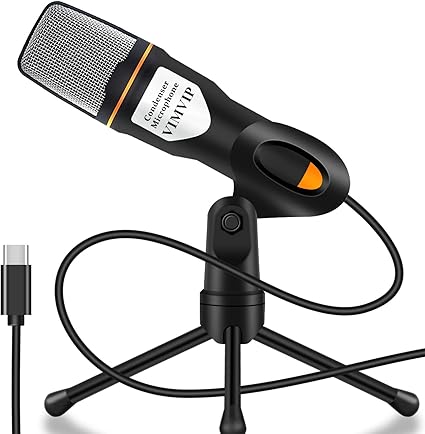 Amazon Co Jp Vimvip Usb Cマイク Pc Usb Cフォン用 Usb Type Cコンデンサーマイク スタンドプラグ プラグ付き Pc ノートパソコン Usb C電話対応 家電 カメラ