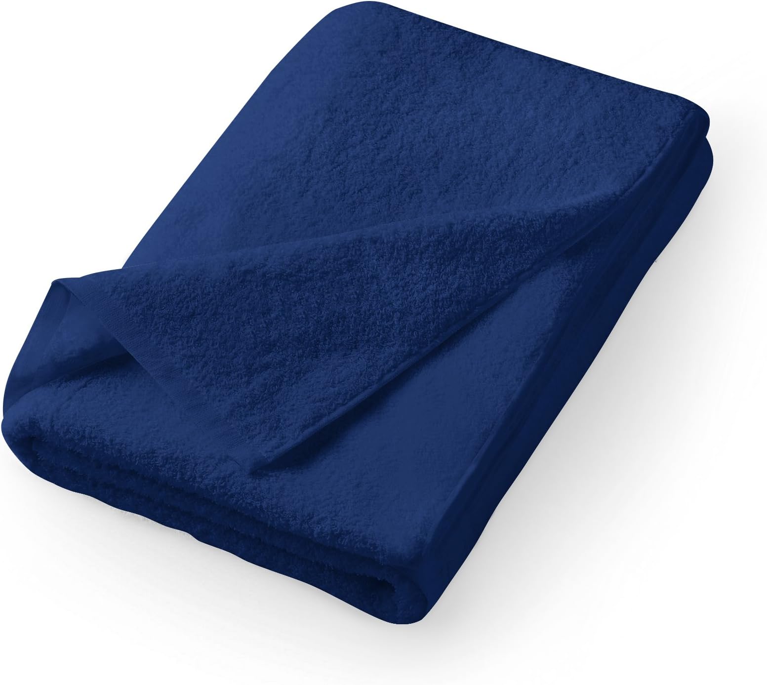 Corner4Shop Large 100% Turkish Cotton Ultra Soft Loop Terry Bath Towel (1, Navy)