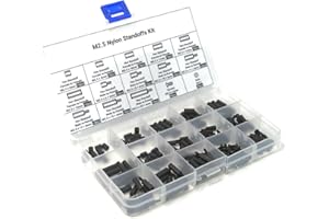 MakerSpot Raspberry Pi Nylon Standoff Kit M2.5 Screws Nuts Spacers Standoffs 210pcs for DIY Building of Raspberry Pi 4 Pi 3 Pi Zero FPV RC Quadcopter Drone PC Mods