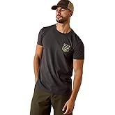 ARIAT Mens Stripe Patriotic Badge T-Shirt
