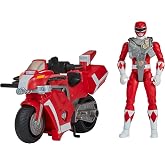 Power Rangers Mighty Morphin Re-Ignition - Tyrannosaurus Battle Bike with Red Ranger Figure by Playmates Toys