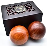 BCQLI 2 Inches Baoding Balls Chinese Health Exercise Stress Balls Rosewood