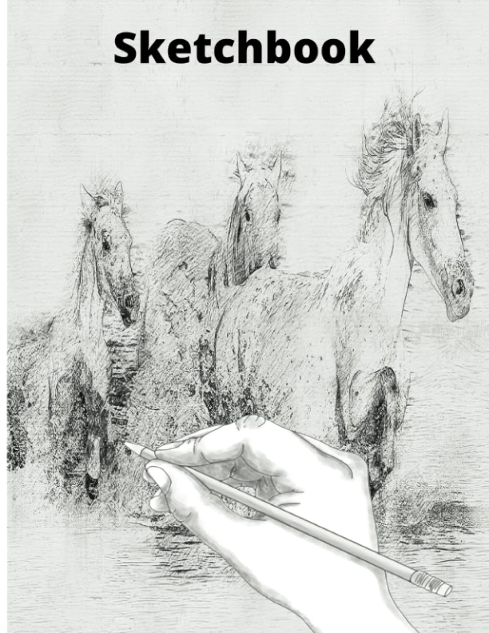 Sketchbook: Horse lover's sketchbook, Blank pages for Drawing, Sketching, Doodling, Coloring, Animals, 120 pages