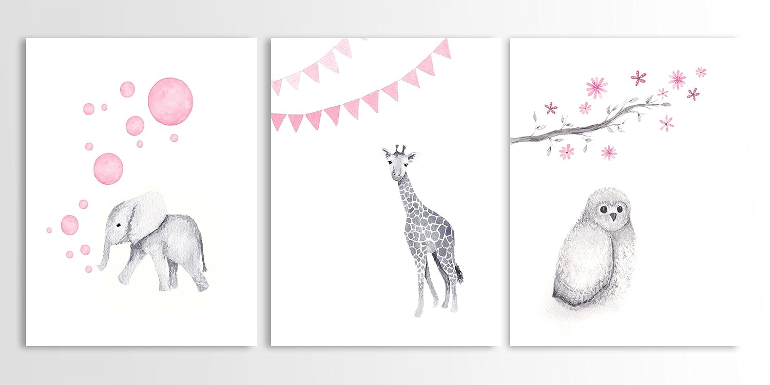 giraffe nursery art