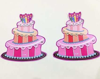 Birthday Cake Tambola Tickets