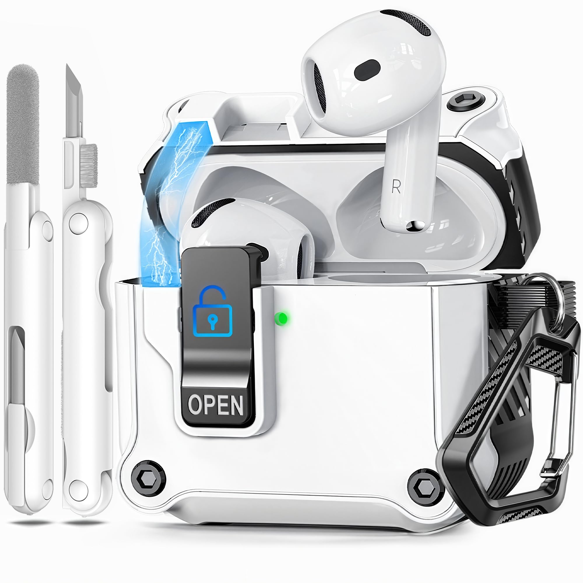 4-in-1 Case for AirPods 4 with Secure