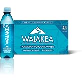 Waiākea - Hawaiian Volcanic Naturally Alkaline Water - Pēpē 24 Pack (330 mL, 11.1 Fl Oz) - pH Range 7.6 to 8.2 - Natural Volcanic Rock Filtration - Electrolytes and Minerals - Water Bottles 24 Pack