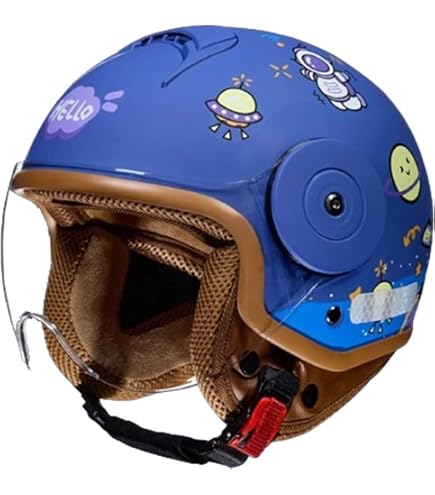child's open face motorcycle helmet DOT Approved Kids 3/4 Half Helmet, Child Fashion Motorbike Helmets with Visor,Youth Helmet, Summer Street Scooter Light Moped ATV Cute Helmet(Black) : Automotive Choose Helmet Brand and Model <br> Helmet not included:Not sure / Fits Most Helmets speedframe pro helmet which gives the helmets Helmet Bicycle Carry Baby