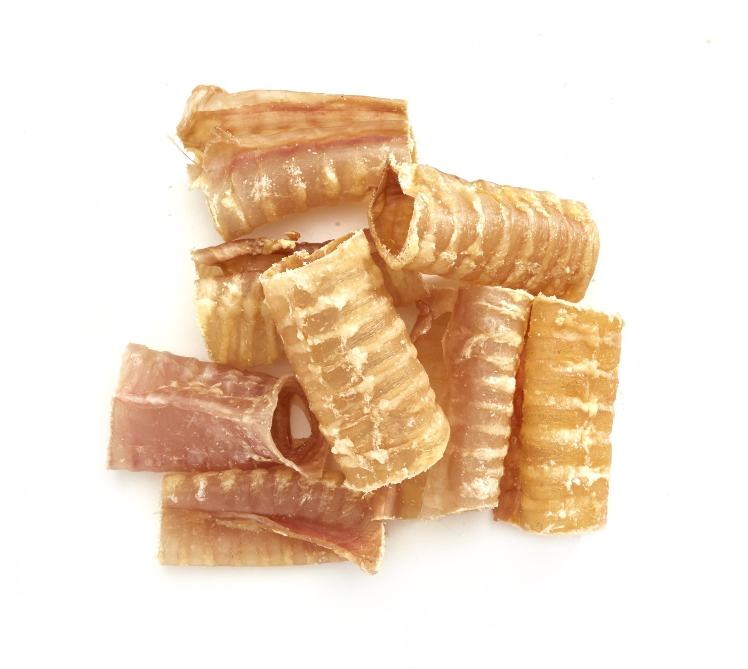 Pawkaboo® Premium Beef Air pipes Tracheas for Dogs medium Cuts 800g Pack (40-50) pieces 3-4 inch Long Natural Dog Treats - Hypoallergenic dog chews for puppies to large dogs