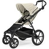 Thule Urban Glide 4-Wheel All-Terrain Stroller, Full-Suspension System | Full-suspension system, Air-filled tires, Upright seat with adjustable recline and built-in leg rest, Baby stroller