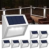 JSOT Solar Lights Outdoor for Deck,Waterproof Solar