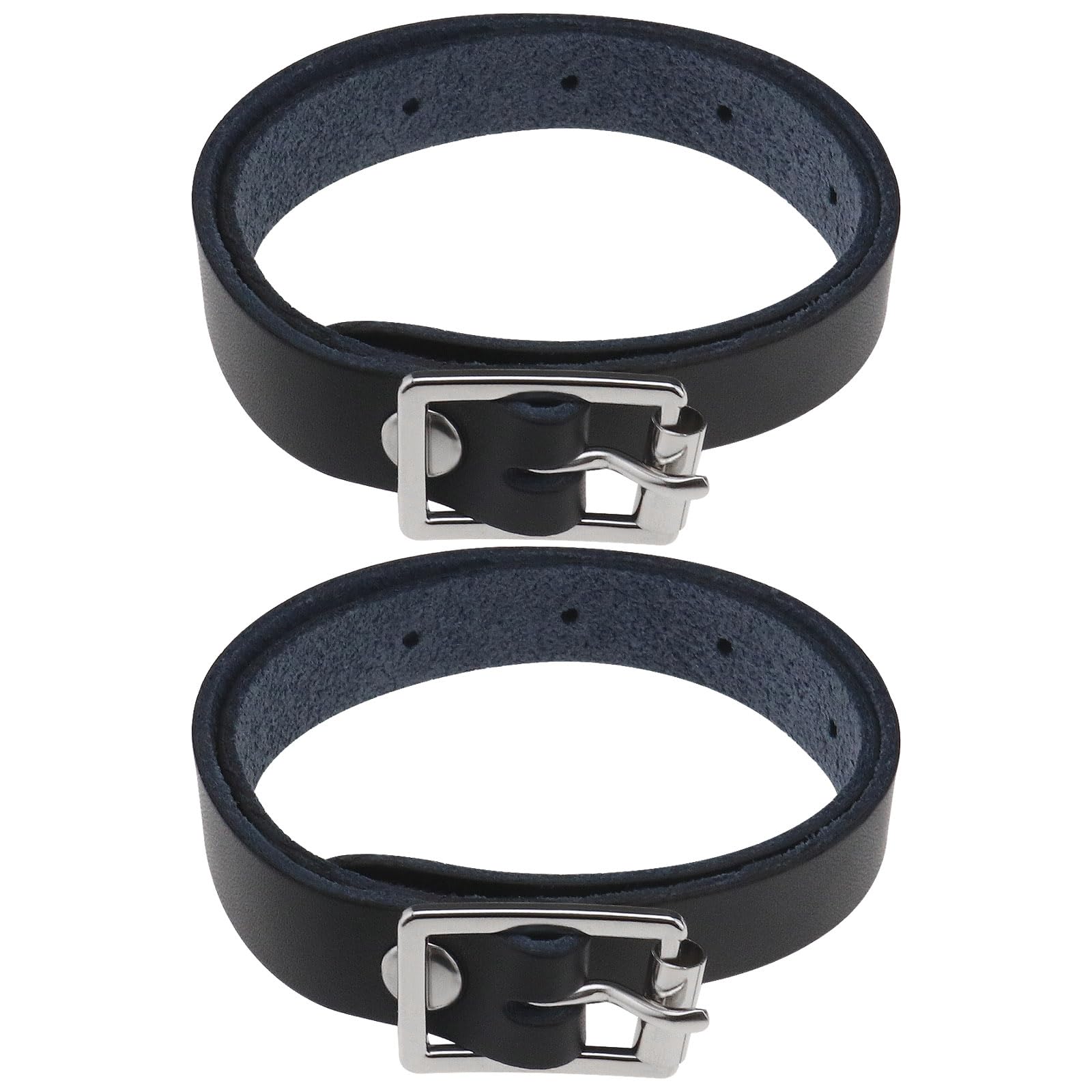 VGOL 2pcs PU Leather Riding Straps PU Leather Spur Strap Adjustable Stainless Steel Buckle Spur Strap for Riding Stables Equestrian Competitions Daily Practice