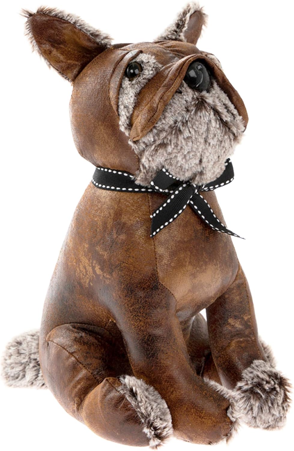 HomeZone® Novelty Faux Leather Animal Wildlife Doorstops Soft Plush