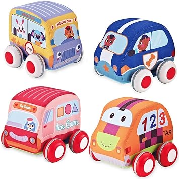 Needoon Enfants Pull Back Vehicule Mignon Mignon Bebe Activite Jouets 4pcs Mini Educatifs Autos Dessin Anime Vehicule Friction Propulse Voitures Set Pour Enfants Garcons Filles Enfants Cadeau Amazon Fr Beaute Et Parfum