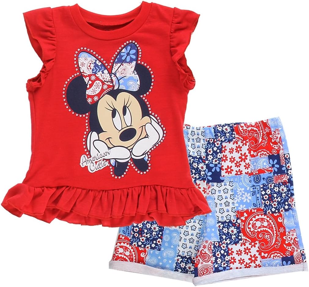 Spider-Man Disney Toddler Girls Minnie Mouse All About hearts & Bows 2-Piece Short Set