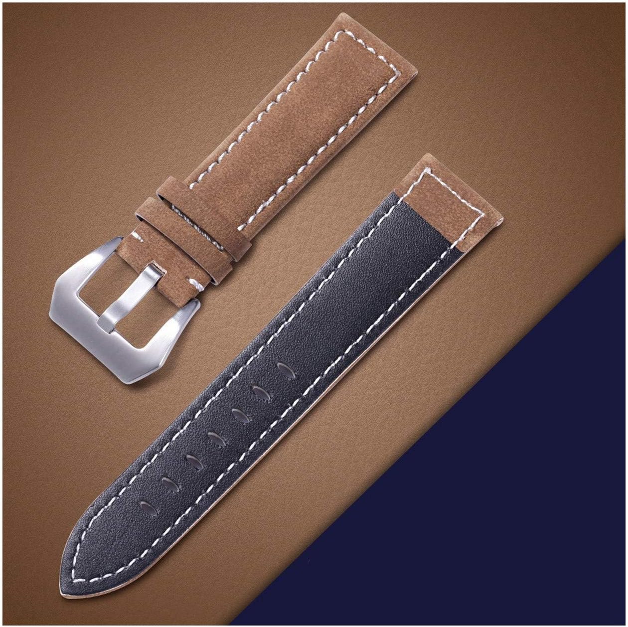 Genuine Leather Watch Band Suitable Henziy-Replacement-AKM1256 for 18Mm 20Mm 22Mm 24Mm Width Strap Accessories Fashion