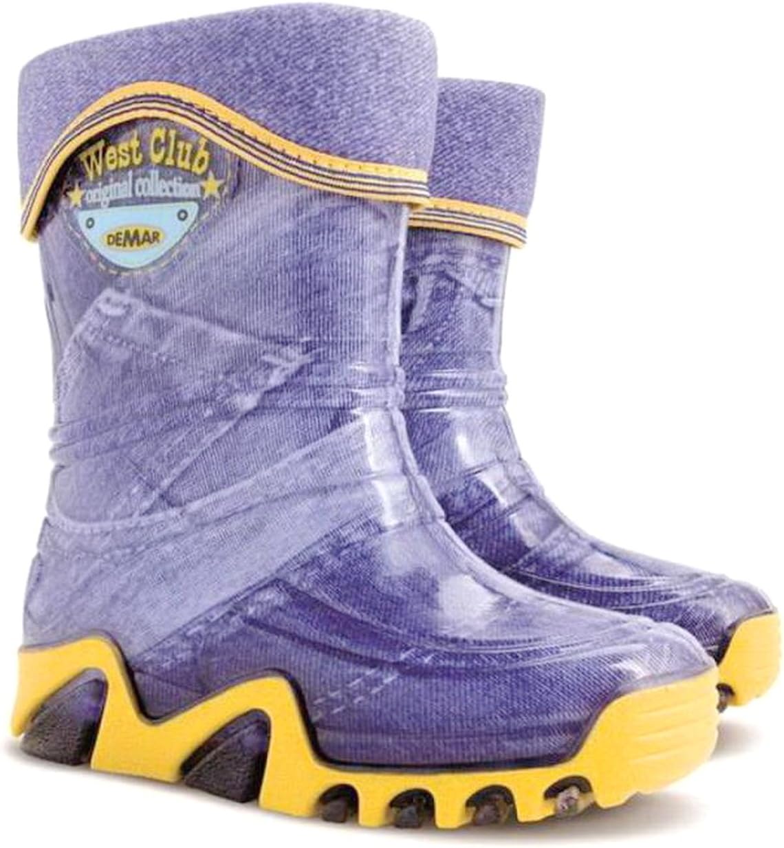 Boys Girls Kids Warm Fleece Lined Wellington Boots Wellies