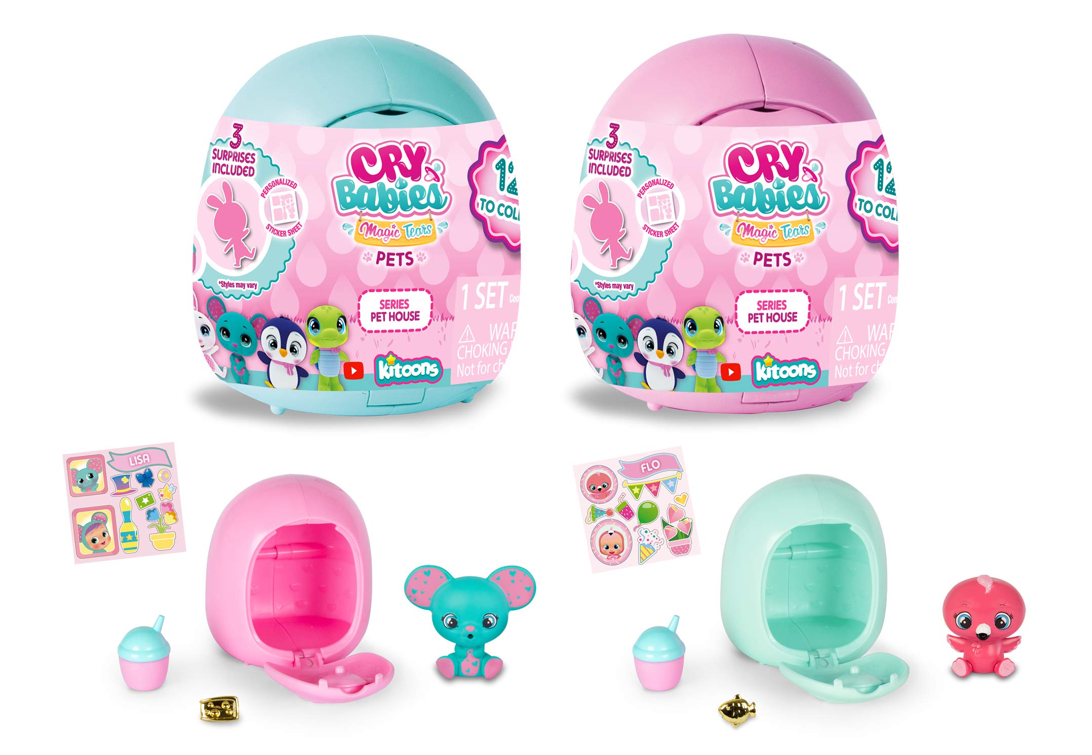 Cry Babies Magic Tears Pet House Pack of 2 | amzdealz