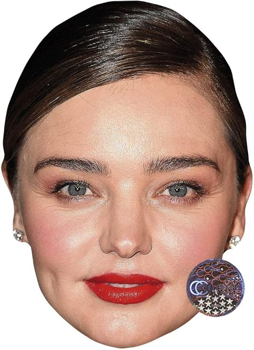 Amazon Com Miranda Kerr Smile Celebrity Mask Flat Card Face