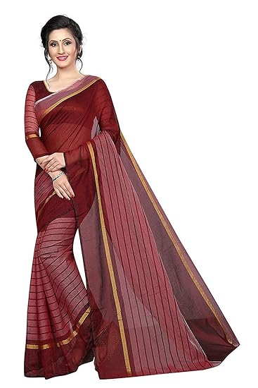 TDC Games Cotton Saree with Blouse Piece