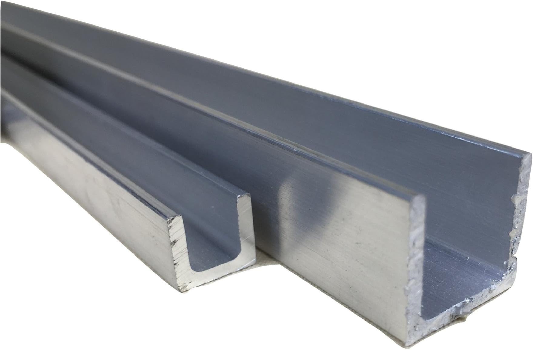 Aluminium U profile rail, mill finish, 50 x 30 x 30 x 4 mm x 2000 mm, 10000