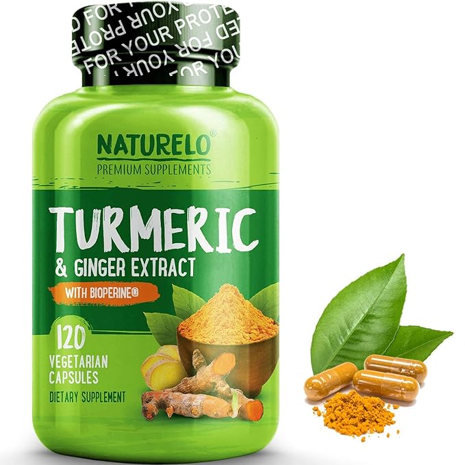 Turmeric (Curcumin) with Ginger & Black Pepper for Increased Absorption