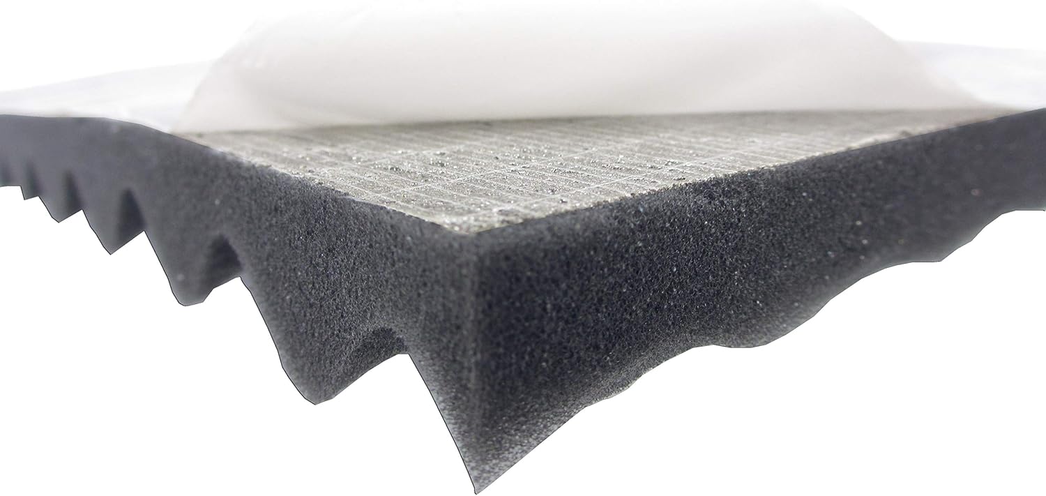 Dibapur Akustikpur Glatt 100x50x5 Cm – SELBSTKLEBEND Für Schallschutz & Raumakustik