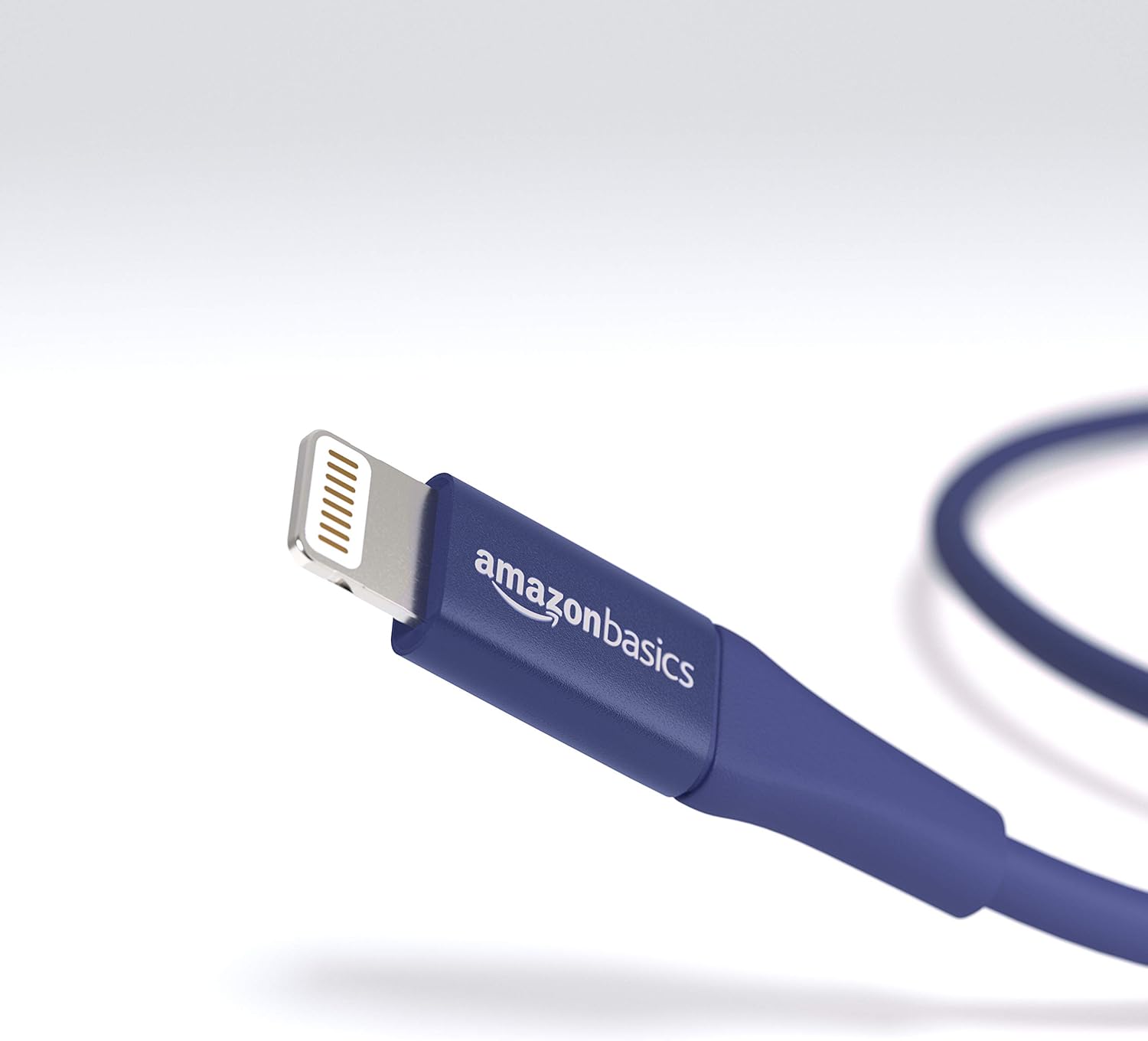 Basics USB A Cable with Lightning Connector, Premium Collection, MFi Certified Apple iPhone Charger, 3 Foot, Blue