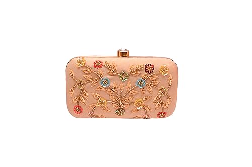 Duchess Womens & Girls Party Wear Designer Zardosi Work Box Clutch Purse