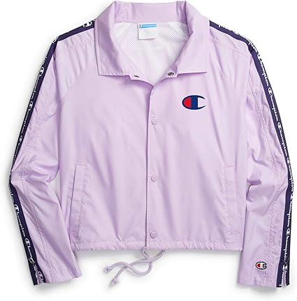 champion coach jacket with tape detail