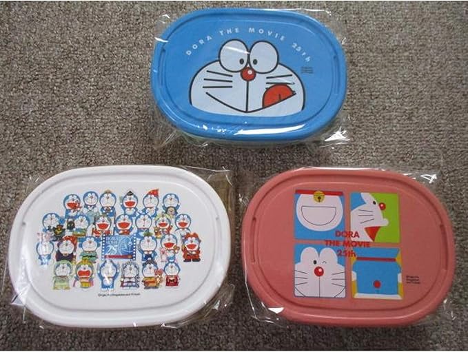 Amazon Co Jp ランチbox 弁当箱 バンダナ セット 映画 25周年 25th ドラえもん グッズ ホビー