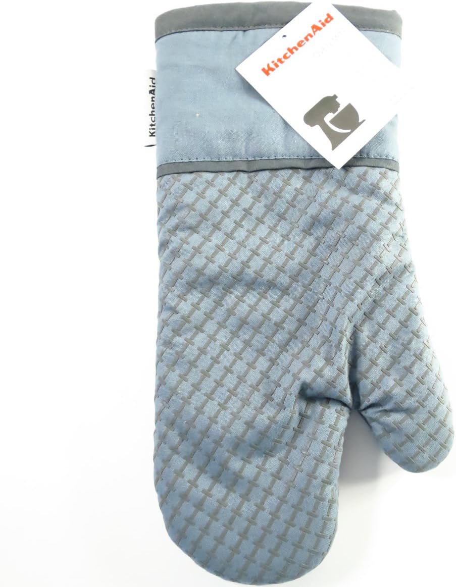 KitchenAid Oven Mitt with Textured Silicone , Silver