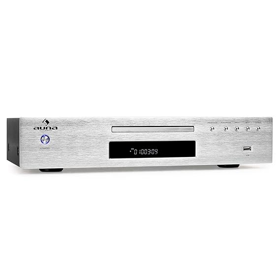 auna AV2-CD509 • HiFi-CD-Player • MP3-Player • Radioreceiver • 40 Senderspeicher • USB-Port • optischer Ausgang • koaxialer A