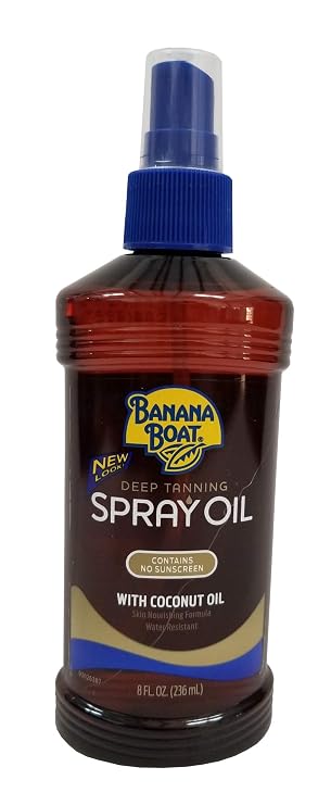 does banana boat spray oil help you tan