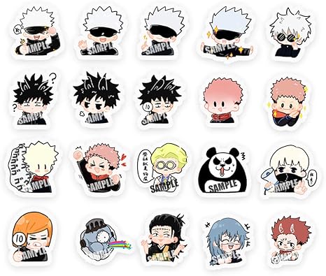 Amazon Co Jp 呪術廻戦 ステッカーセット シール 枚入 五条悟 伏黒恵 虎杖悠仁 狗巻棘 パンダ 手帳シール ダイアリースッテカー 手作り 日記 防水ステッカー グッズ かわいい Diy 手紙 カレンダー グッズ 周辺 ホビー