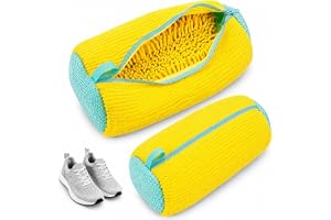 Saco para Lavar Tênis na Máquina de Lavar com Zíper, Protetor Reutilizável para Lavagem de Calçados, Bolsa Protetora para Sapatos e Tênis com Estrutura Respirável
