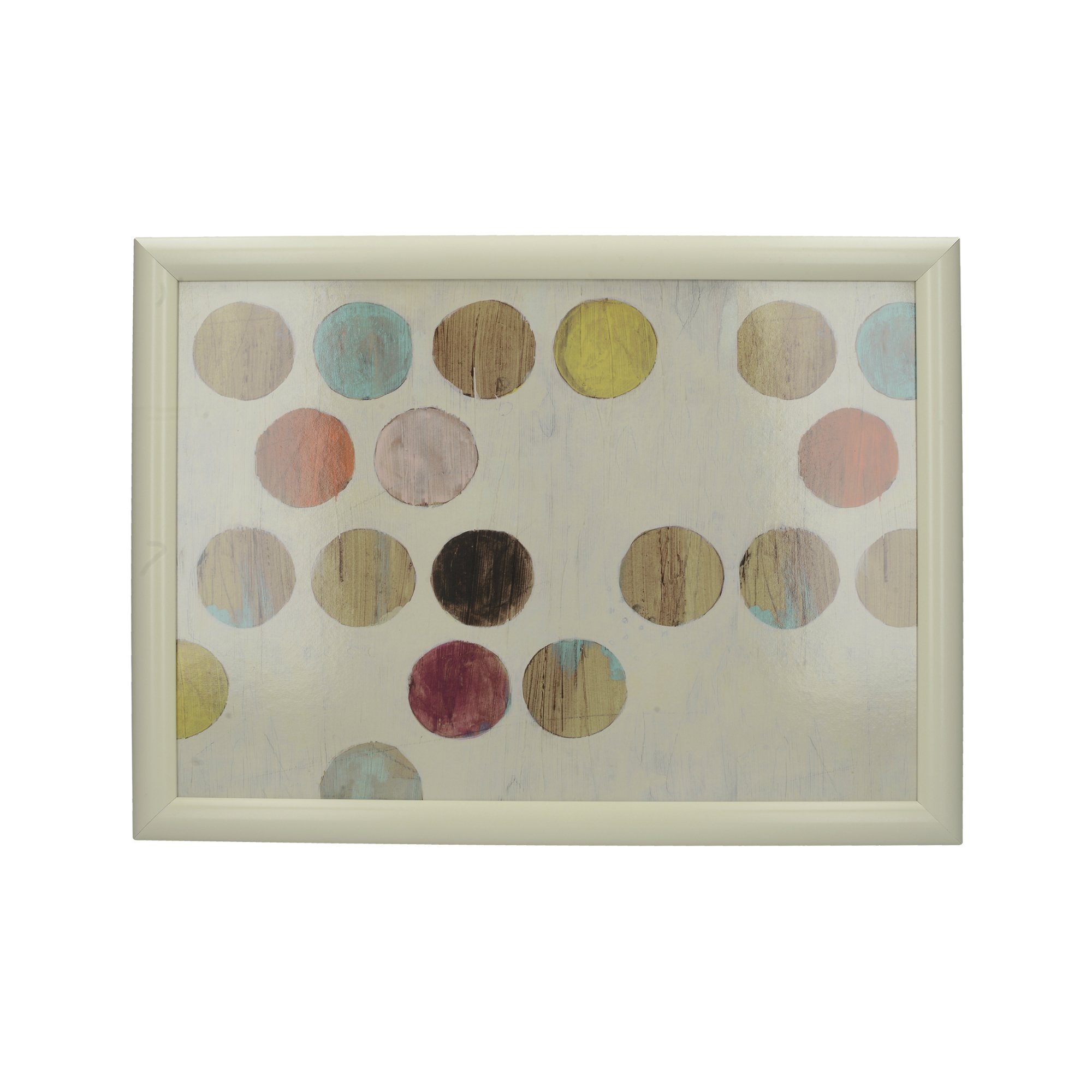 Creative Tops 'Retro Spots' Cushioned Bean Bag Lap Tray, 44 x 34 cm (17.5" x 13.5") - Multi-Colour