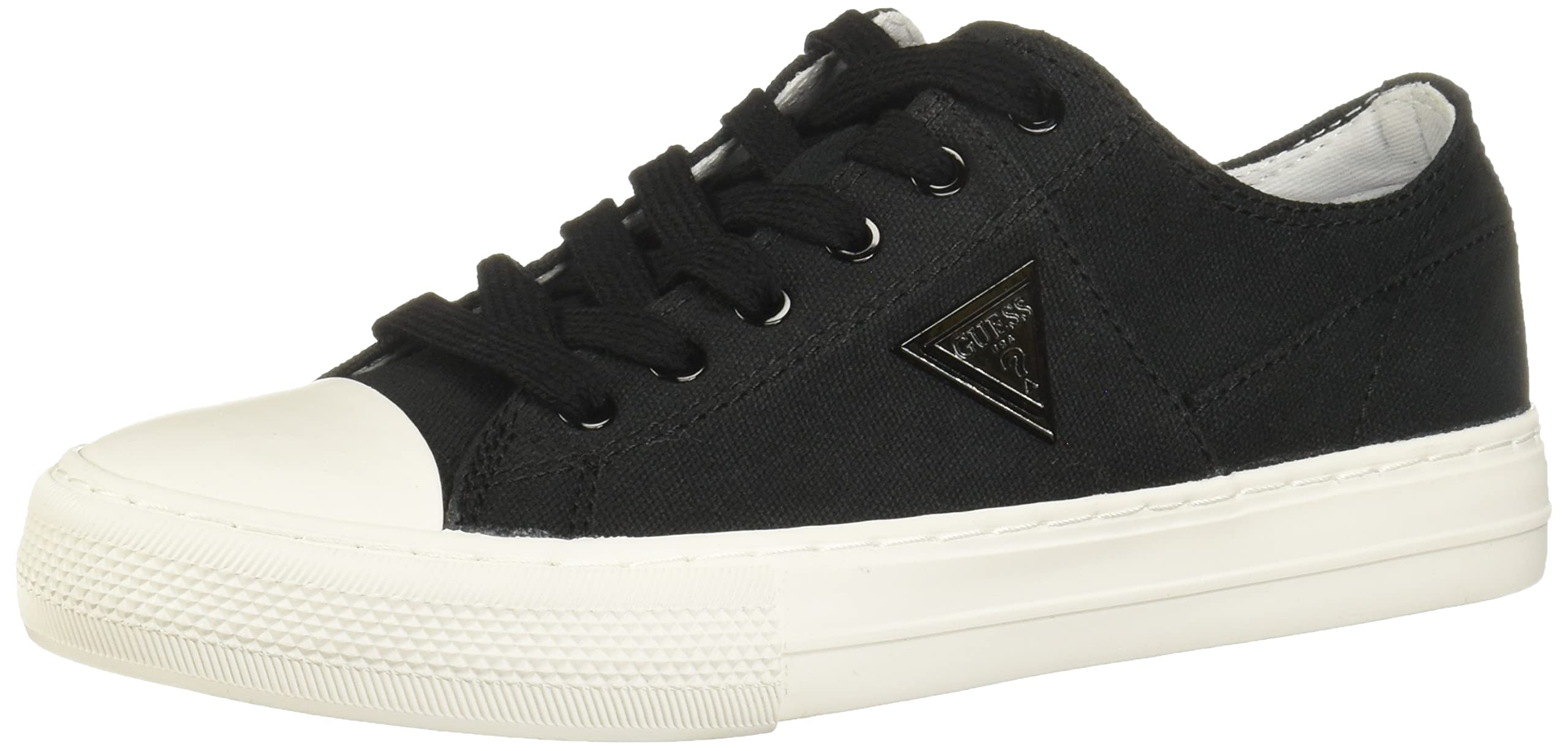 Guess Women Pranze Sneaker, Black, 9.5