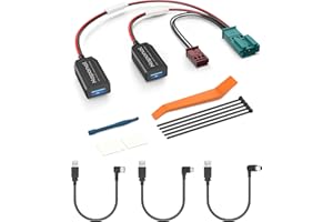 Naponal - DashCam GPS Power Adapter (3 Pin F Type Connector), Radar Charger Station for Mirror Camera, GPS Charger Cable for 