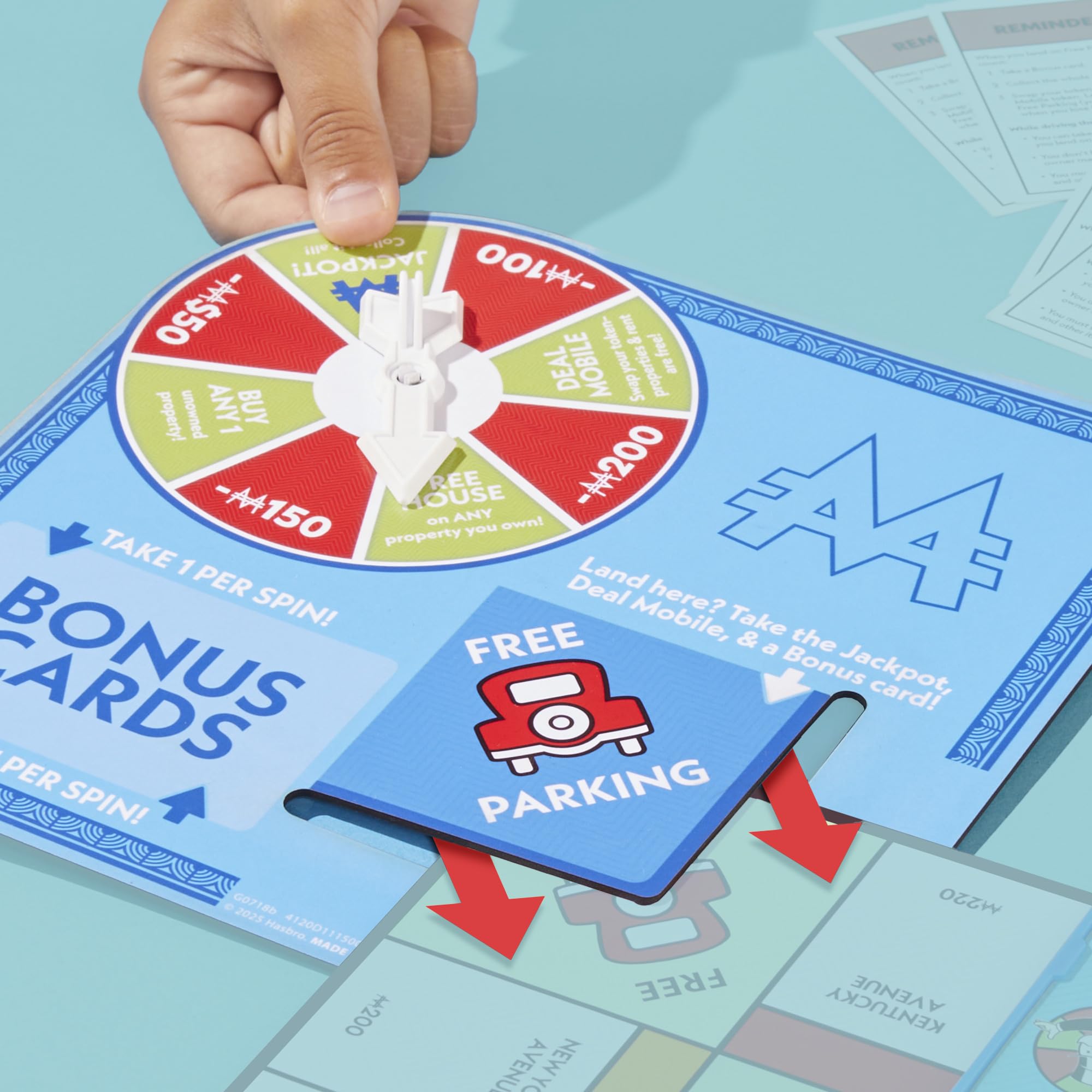 Monopoly Free Parking Jackpot Expansion | Add More Fun to Classic Monopoly Game and Play Faster | Ages 8+ | 2-6 Players | 40 Mins. | Family Board Games