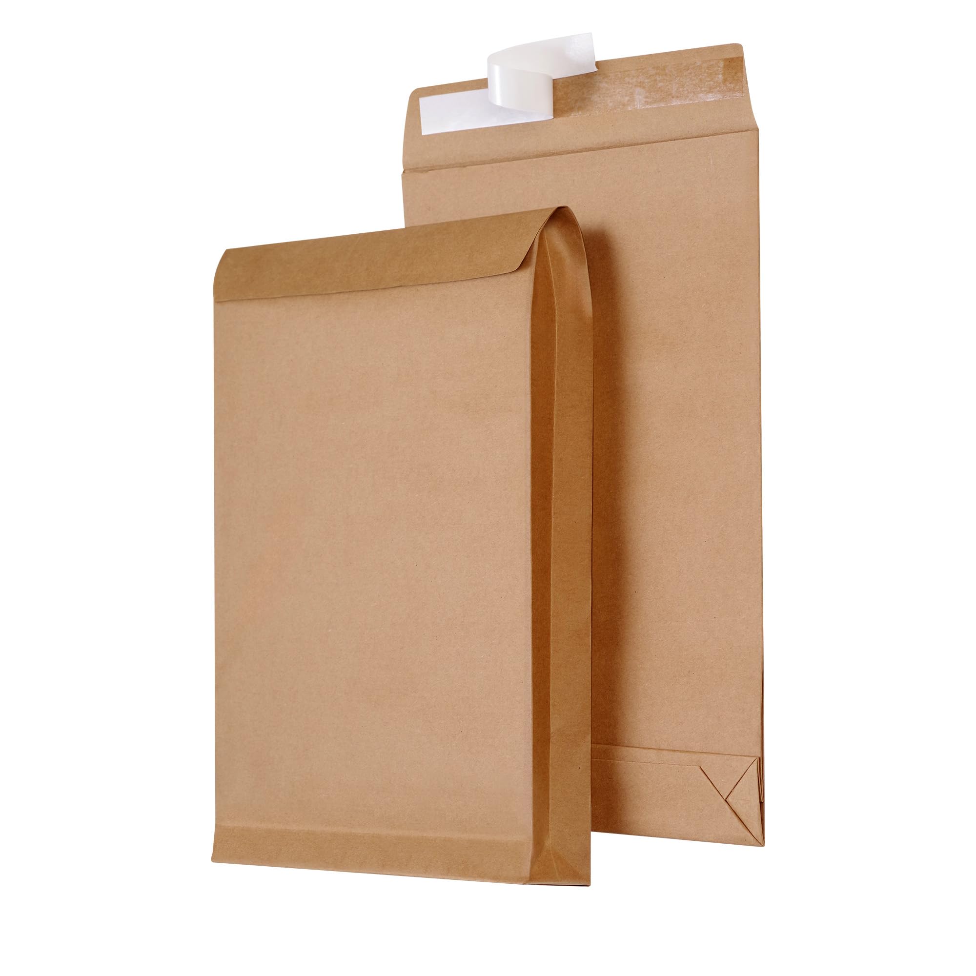 Photo 1 of Tanshuqin 9.4" x 13.2" Expandable Envelopes Large Kraft Envelopes Anti Tear Catalog Envelopes Peel and Seal for Home Office Business Storage and Organizing, Photos, Documents (10 PCS)
