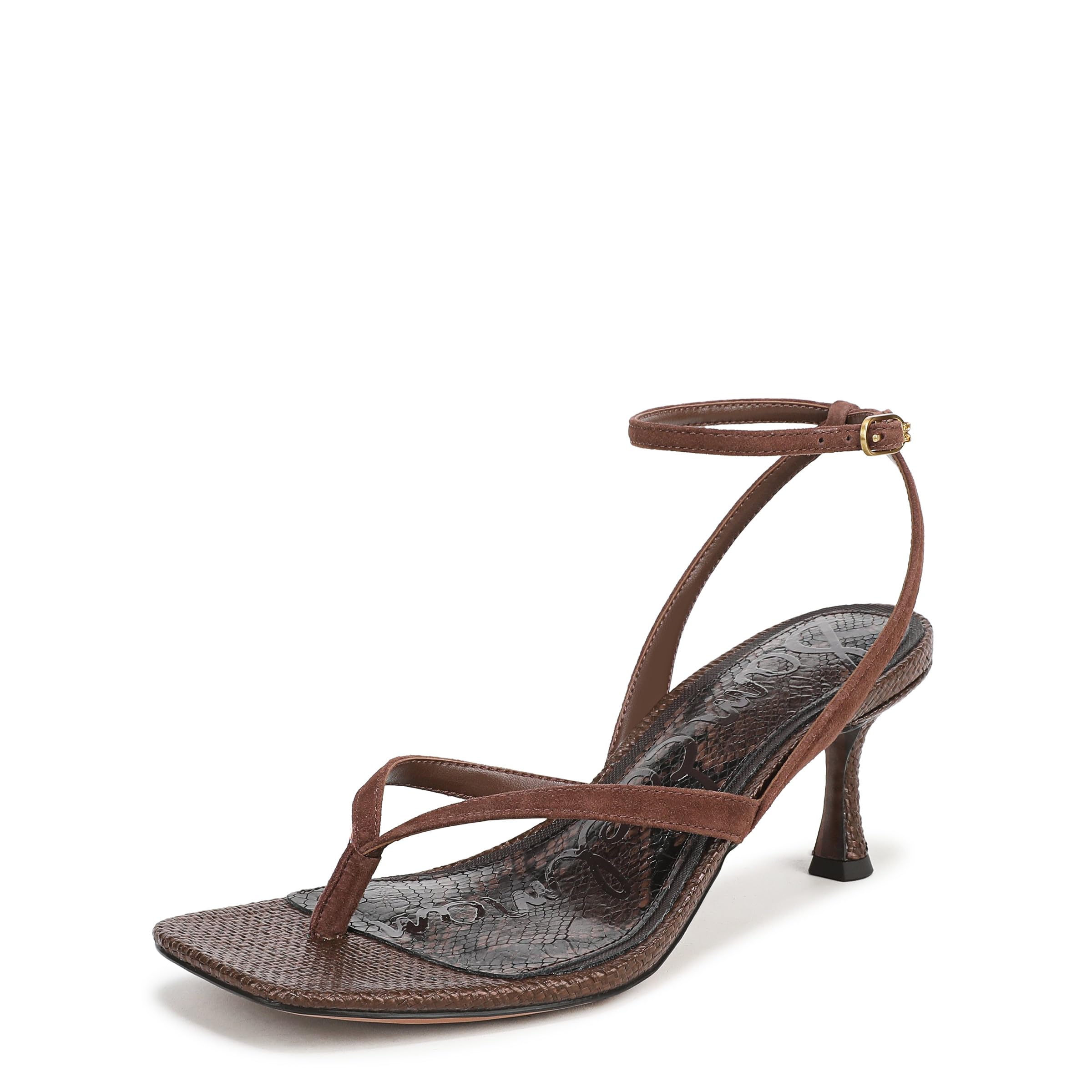 Sam Edelman Women’s Pax Heeled Sandal, Ande Brown, 9.5 Medium