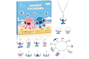 SWIND Christmas Advent Calendar 2024 for Girls Boys with 24 Days Unique Gift Countdown Calendar Blind Box DIY Creative Charm Pendant Bracelet Necklace Daughter Granddaughter niece