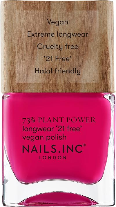 Nails.Inc 73% Plant Power Nail Polish 14 ml Long Lasting Vegan Cruelty Free