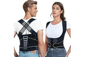 Back Support Posture Corrector for Women Men, Shoulder Supports & Immobilizers Scoliosis And Hunchback Adjustable Belt Back B