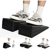 Yesland 3 Pcs Slant Board for Calf Stretching, 5 Adjustable Angles Foot Stretcher Incline Board, Non-Slip Foam Squat Wedge fo