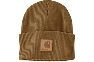 Carhartt Mens Knit Cuffed Plaited BeanieBeanie Hat