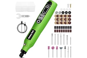 LUFF Rotary Tool | 3.7V Cordless Rotary Tool Kit, 2.0Ah Li-ion Battery 68PCS Accessories Power Rotary Tools, 5 Variable Speed Mini Rotary Tool Cordless Ideal for Light DIY Projects and Precision Work